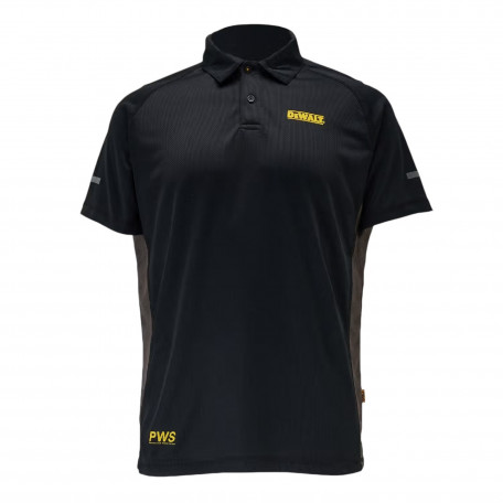 Поло рабочее, мужское, черно-серое DeWalt RUTLAND POLO (размер L) (DWC125-013-L)