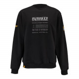 Свитшот рабочий, черный DeWalt 100 YEAR LOGO SWEATSHIRT (размер XL) (DWC237-001-XXL)