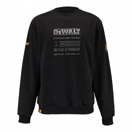 Свитшот рабочий, черный DeWalt 100 YEAR LOGO SWEATSHIRT (размер L) (DWC237-001-L)
