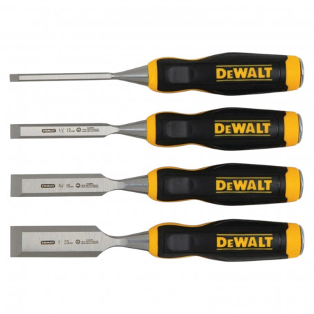 Набір із чотирьох стамесок з лезами довжиною 150 мм, DeWALT (DWHT16852-9)