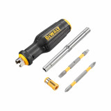 Набір з викруткою DeWALT FULL FIT 6 Way з двома змінними бітами (DWHT66569-0)