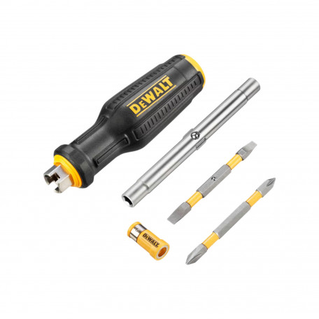 Набор с отверткой DeWALT FULL FIT 6 Way с двумя сменными битами (DWHT66569-0)