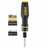 Набір з викруткою DeWalt FULL FIT Telescoping, зі змінними бітами, 10 біт. (DWHT68001-0)