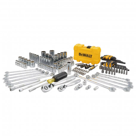 Набір головок, біт, ключів шестигранних, 1/4, 3/8. 142 предмети DeWALT (DWMT73802-1)