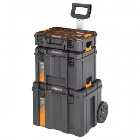 Комплект ящиків DeWALT McLaren TSTAK, ящик - візок, ящик,органайзер (DWST60452-1)