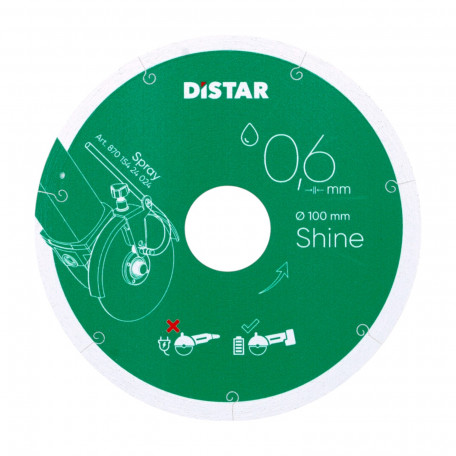 Круг алмазный отрезной Distar Shine 1A1R 100x0,6x22,23 (11133034025)
