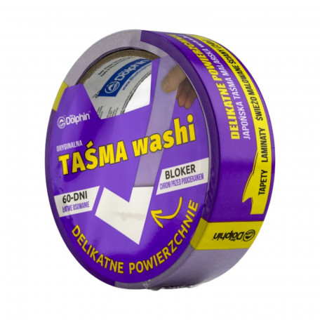 Малярська стрічка (скотч) DOLPHIN Washi Delikatne (60 днів) 29ммх25м (WDT_56719, 25721)