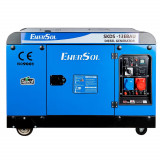 Генератор дизельный, с электростартером EnerSol SKDS-13EBAU, 998 кубов, 230/400В, 12 кВт, (SKDS-13EBAU)
