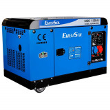 Генератор дизельный, с электростартером EnerSol SKDS-13EBAU, 998 кубов, 230/400В, 12 кВт, (SKDS-13EBAU)