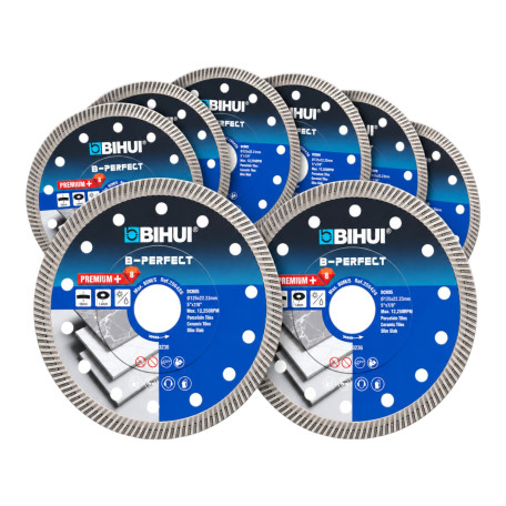Алмазний диск BIHUI SUPER THIN TURBO, 125х1,4мм (набір 8 шт) (DCBN5X8)