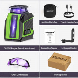 Лазерний рівень Huepar 1D D011CP, фіолетовий промінь (497010)