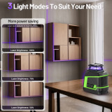 Лазерний рівень Huepar 1D D011CP, фіолетовий промінь (497010)