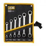 Набір ключів накидних з тріскачкою, в чохлі, JCB Tools JCB-50621M (8-19 мм.) (6 предметів.) (56584)
