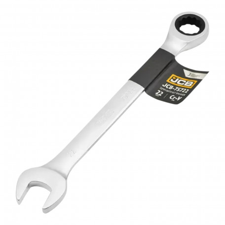 Ключ гайковий з тріскачкою, JCB Tools JCB-75722, 22 мм. (66111)