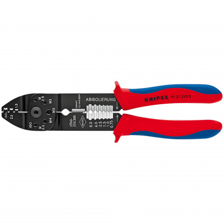 Клещи универсальные Knipex для опрессовки и зачистки (97 21 215 B)