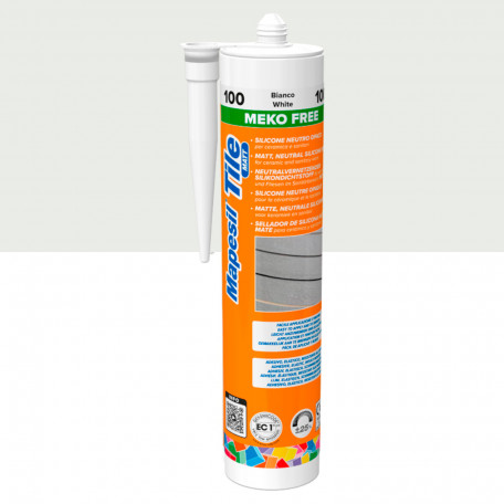 Однокомпонентний силіконовий герметик Mapei Mapesil Tile Matt, №103, білий місяць, 310 мл. (MP103TM)