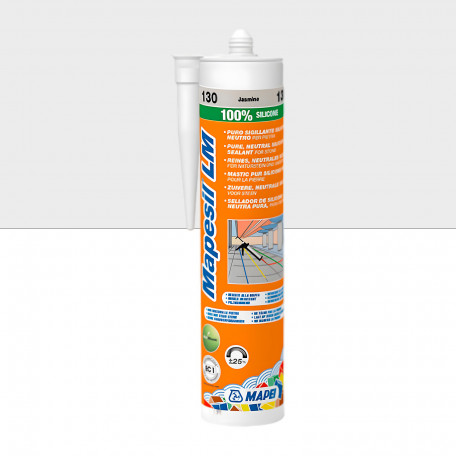 Силіконовий клей-герметик Mapei MAPESIL LM, №111, світло-сірий, 310 мл. (MP111LM)