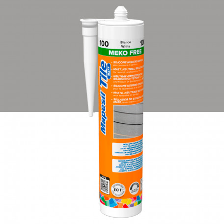 Однокомпонентний силіконовий герметик Mapei Mapesil Tile Matt, №112, сірий, 310 мл. (MP112TM)