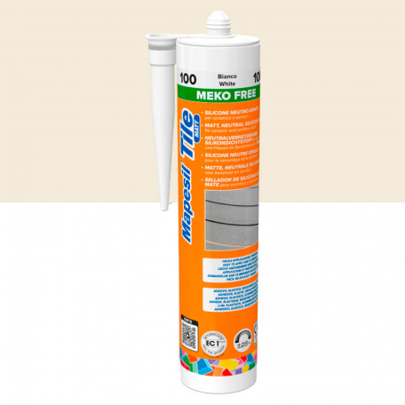 Однокомпонентний силіконовий герметик Mapei Mapesil Tile Matt, №130, жасмін, 310 мл. (MP130TM)