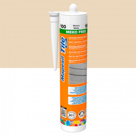 Однокомпонентний силіконовий герметик Mapei Mapesil Tile Matt, №132, бежевий, 310 мл. (MP132TM)