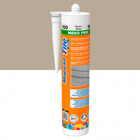 Однокомпонентний силіконовий герметик Mapei Mapesil Tile Matt, №133, пісочний, 310 мл. (MP133TM)