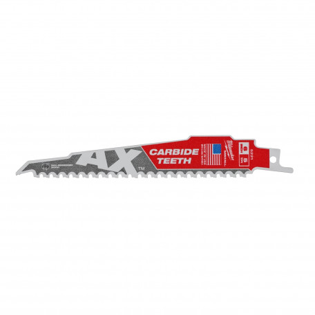 Полотно для сабельных пил AX CARBIDE MILWAUKEE, 150х5мм, (дерево с гвоздями) (48475221)