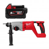 Перфоратор акумуляторний, безщітковий, MILWAUKEE SDS PLUS M18 BLHACD26-0 (2,6 Дж) (каркас) + M18 B5 подарунок (4933492483/B5)