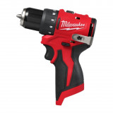 Дрель-шуруповерт, аккумуляторная, MILWAUKEE M12 BLDDRC-0, (40Нм), (каркас), (4933499683)