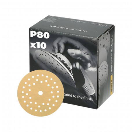 Шліфувальний круг Mirka GOLD, 225 мм, 27 отворів, P80, 10шт/уп. (2364801080)