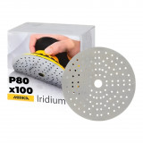 Шліфувальний круг Mirka IRIDIUM, 150 мм, 121 отвір, P80, 100 шт/уп (246CH09980)
