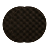 Полірувальний поролоновий пад Mirka, діаметр 150 мм, чорний, вафельний, м'який, 2 шт. (7993115021)
