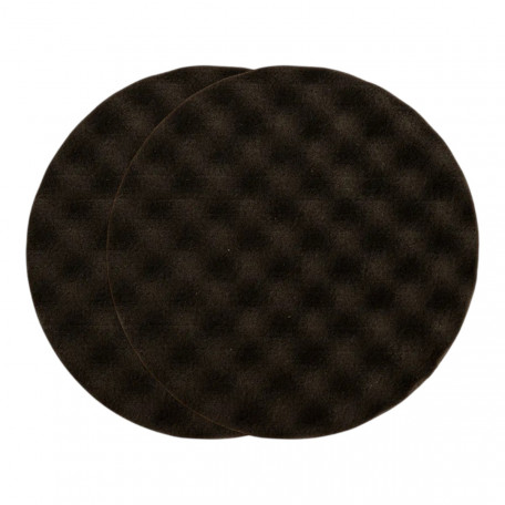 Полірувальний поролоновий пад Mirka, діаметр 150 мм, чорний, вафельний, м'який, 2 шт. (7993115021)
