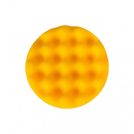 Полірувальний поролоновий пад Mirka, діаметр 85 мм, жовтий, вафельний, 1 шт. (7993428521-1)