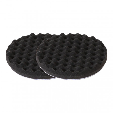 Полірувальний поролоновий пад Mirka, діаметр 150 мм, сірий, вафельний, середньої жорсткості, 2 шт. (7993115022)
