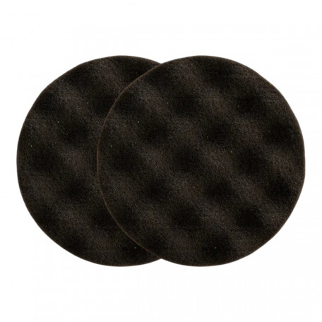 Полірувальний поролоновий пад Mirka, діаметр 85 мм, чорний, вафельний, 2 шт. (7993108521)