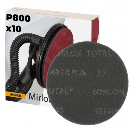 Шліфувальний круг Mirka MIRLON TOTAL, 225 мм, XF 800, чорний, 10 шт/уп (8122301081)
