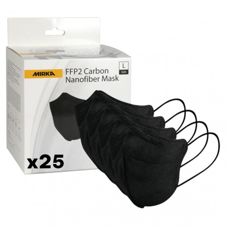 Карбоновая маска Mirka FFP2, 25 шт. (909023001M)