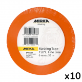 Малярная лента Mirka Fine Line 150 ° C, 6 мм x 55 м, 10 шт. (91900060006)