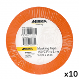 Малярная лента Mirka Fine Line 150 ° C, 9 мм x 55 м, 10 шт. (9190009000)
