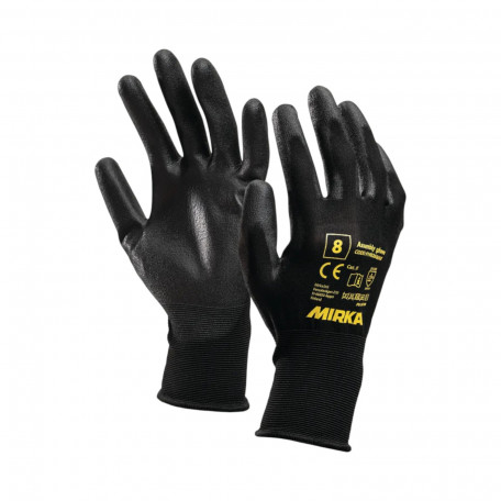 Монтажные перчатки Mirka Nylon с PU покрытием, размер 8, 1 пара (9190260008-1)