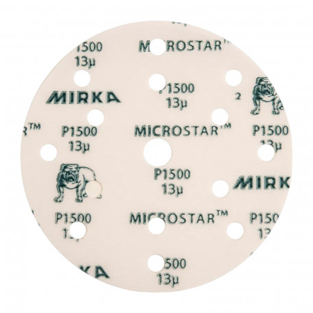 Шліфувальний круг Mirka MICROSTAR, 150 мм, 15 отворів, P2500, 1 шт. (FM61105096-1)