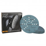 Круг керамический шлифованный (24 отверстий) Mirka Galaxy 225 мм. Р40, 25 шт. (FY68002540)
