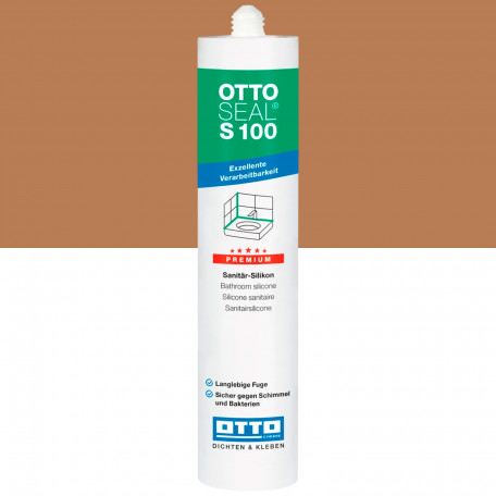 Санитарный силиконовый герметик OTTOSEAL S100 C09 карамель, 300 мл (1390300000009)