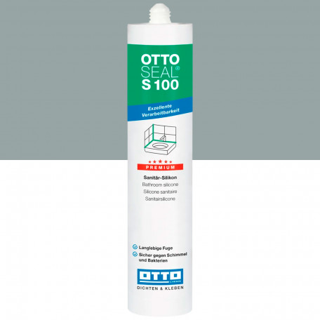 Санитарный силиконовый герметик OTTOSEAL S100 C14 алюминий, 300 мл (1390300000014)