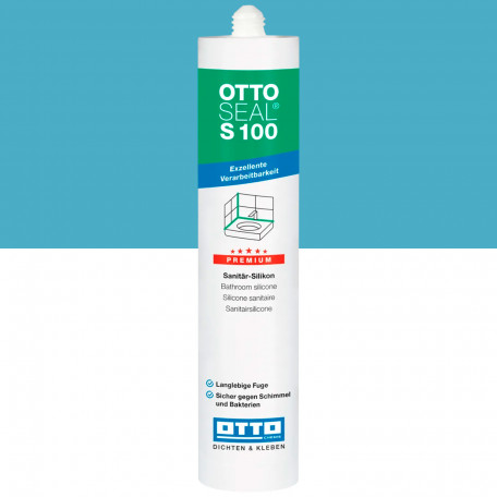 Санітарний силіконовий герметик OTTOSEAL S100 C25 бермуди, 300 мл (1390300000025)
