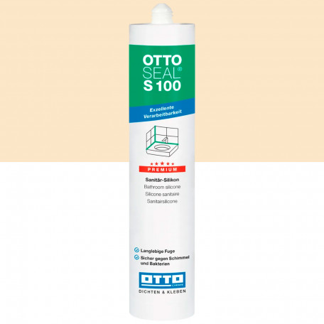 Санитарный силиконовый герметик OTTOSEAL S100 C55 натуральный, 300 мл (1390300000055)