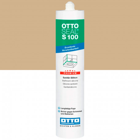 Санітарний силіконовий герметик OTTOSEAL S100 C103 сахара, 300 мл (1390300000068)
