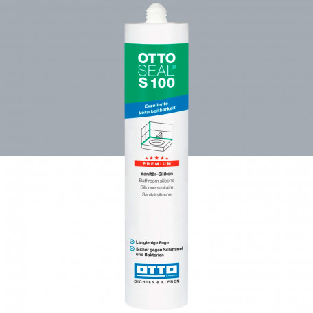 Санитарный силиконовый герметик OTTOSEAL S100 C81 серо-бурый, 300 мл (1390300000081)