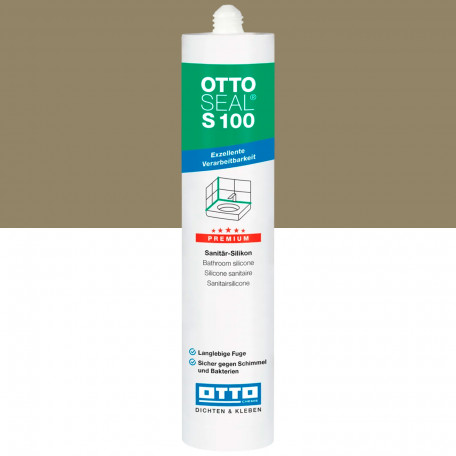 Силиконовый герметик OTTOSEAL S100 C2044 песчано-серый, 300 мл (1390300000096)