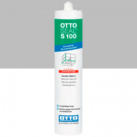 Силиконовый герметик OTTOSEAL S100 C961 утренний серый, 300 мл (1398300000081)